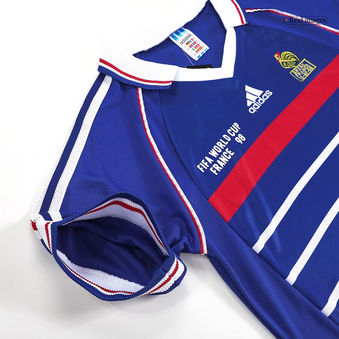 Retro HENRY #12 1998 France World Cup Home Soccer Jersey - Image 4