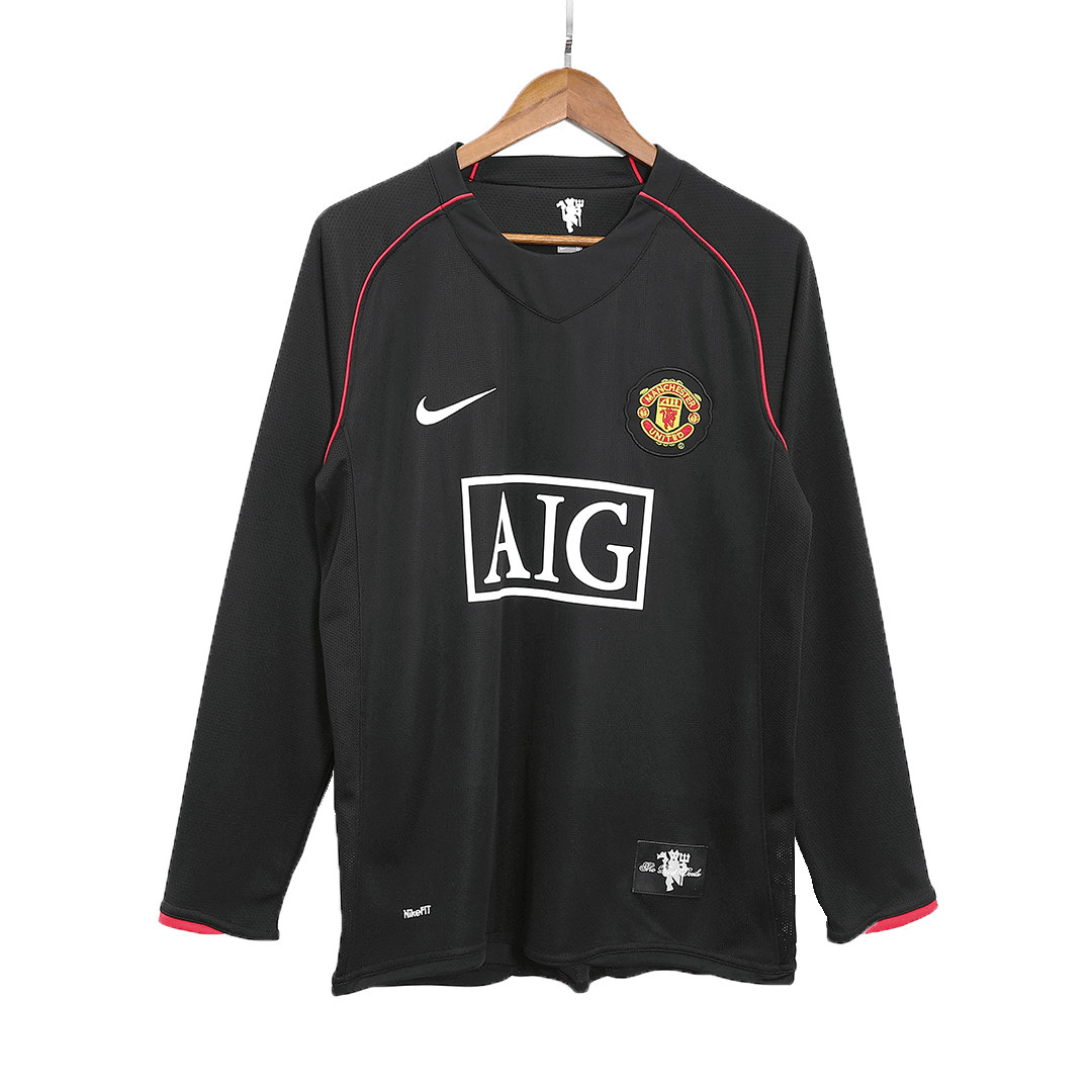 Retro Jersey SCHOLES #18 Manchester United Retro Jersey Away Soccer Shirt 2007/08 - Image 10