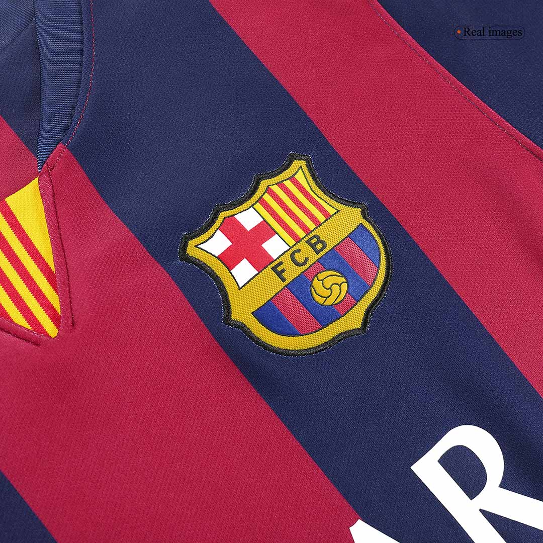 Retro Jersey SUÁREZ #9 Barcelona Retro Jersey Home Soccer Shirt 2014/15 - Image 7