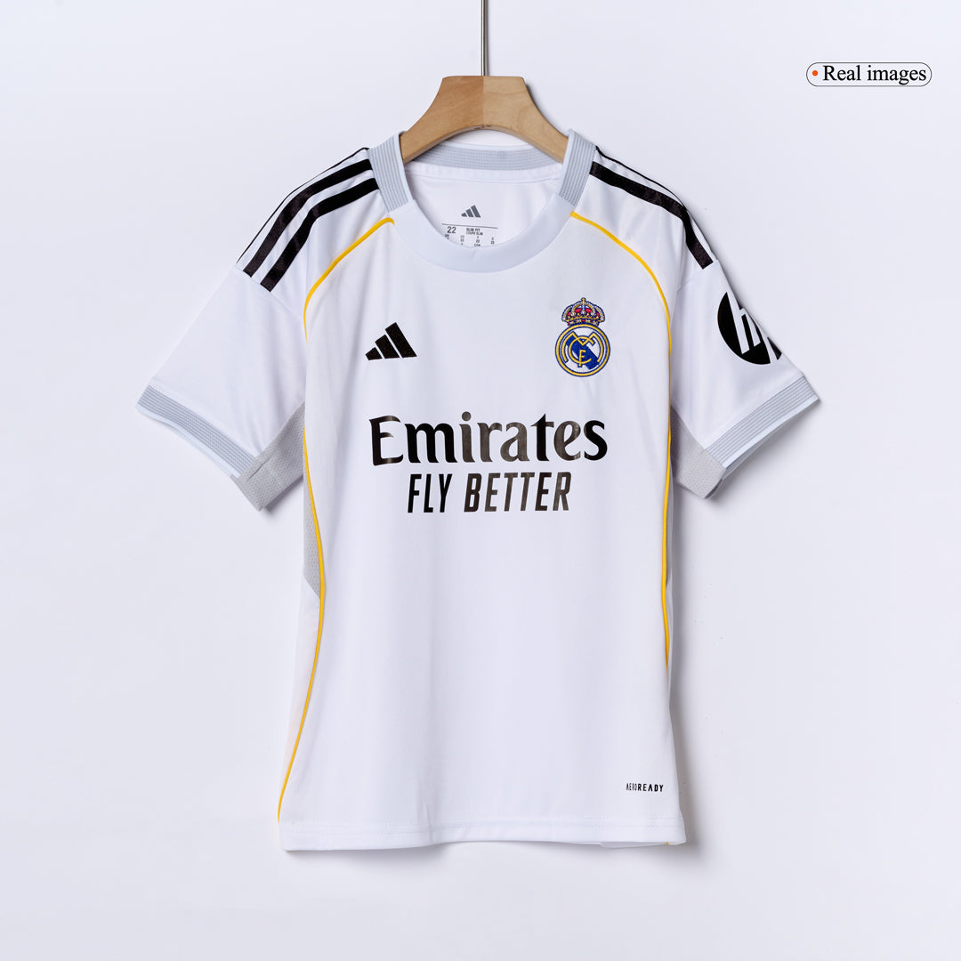 Real Madrid Home Kids Soccer Jerseys Full Kit 2025/26 - Image 6