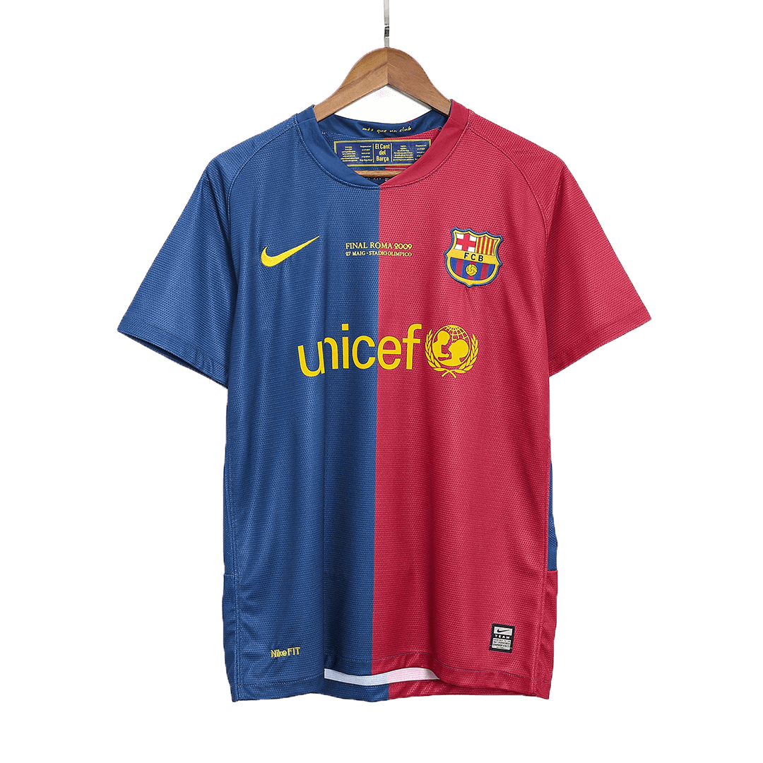 Retro Jersey ETO'O #9 Barcelona Retro Jersey Home Soccer Shirt 2008/09 UCL Final - Image 10