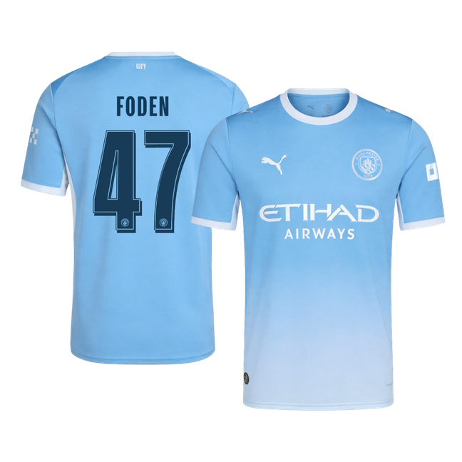 FODEN #47 Manchester City Home Soccer Jersey 2026/27 -UCL