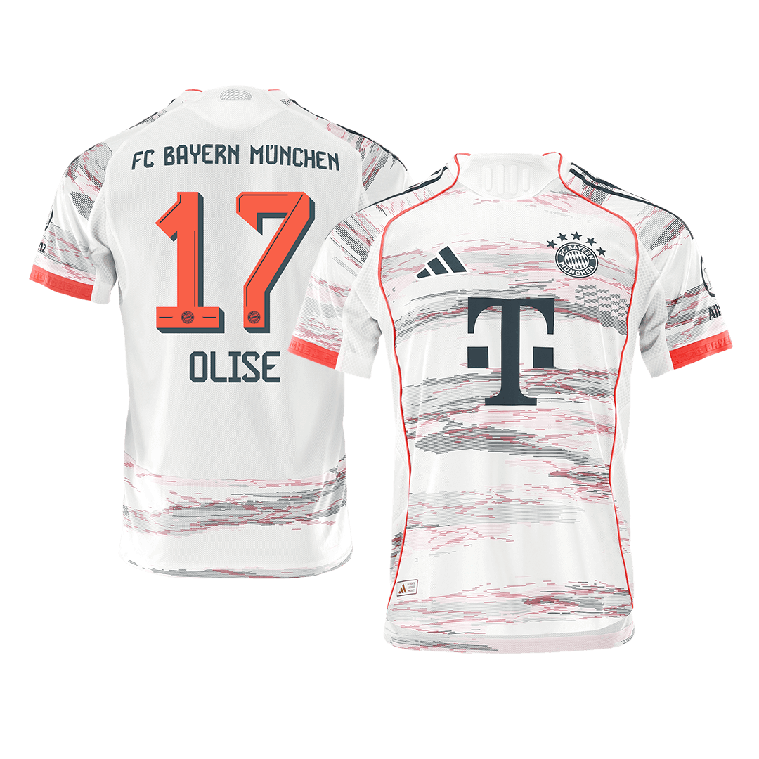 OLISE #17 Bayern Munich Away Authentic Soccer Jersey 2025/26