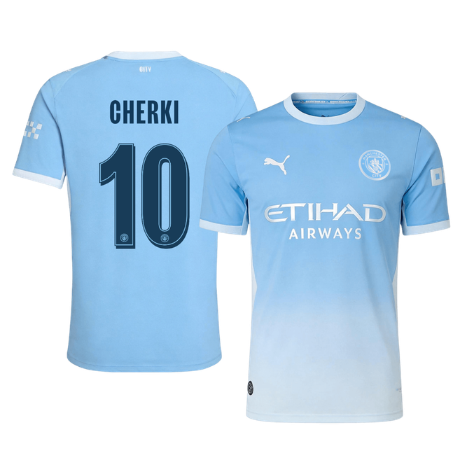 CHERKI #10 Manchester City Home Player Version Jersey 2026/27 - UCL