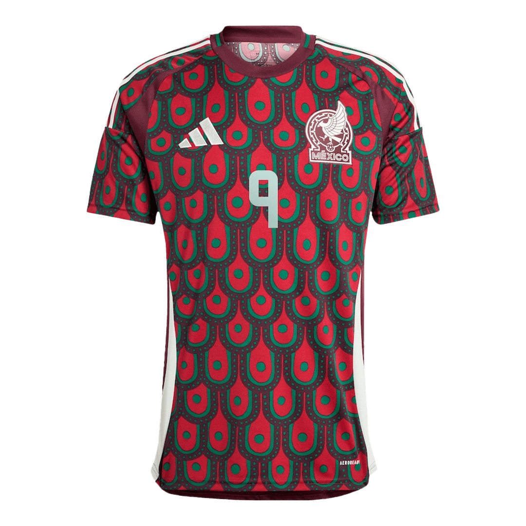 RAUL #9 Mexico Soccer Jersey Home Custom Shirt 2024 - Image 3