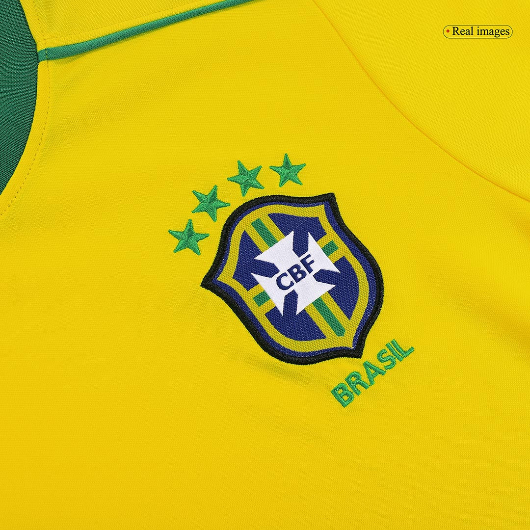 Retro Soccer Jersey Brazil Home 1998 - Image 4