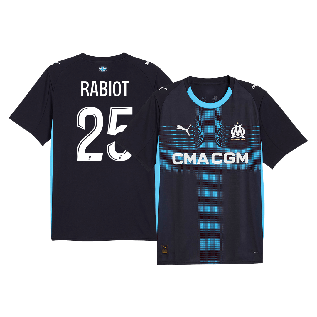 RABIOT #25 Marseille Away Soccer Jersey 2025/26