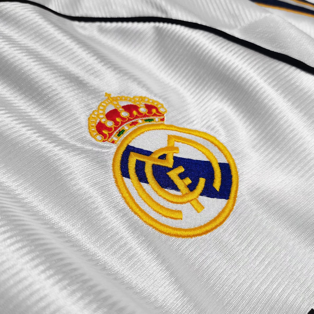 Retro Jersey RAUL #7 Real Madrid Retro Jersey Home Soccer Shirt 1998/00 - Image 8
