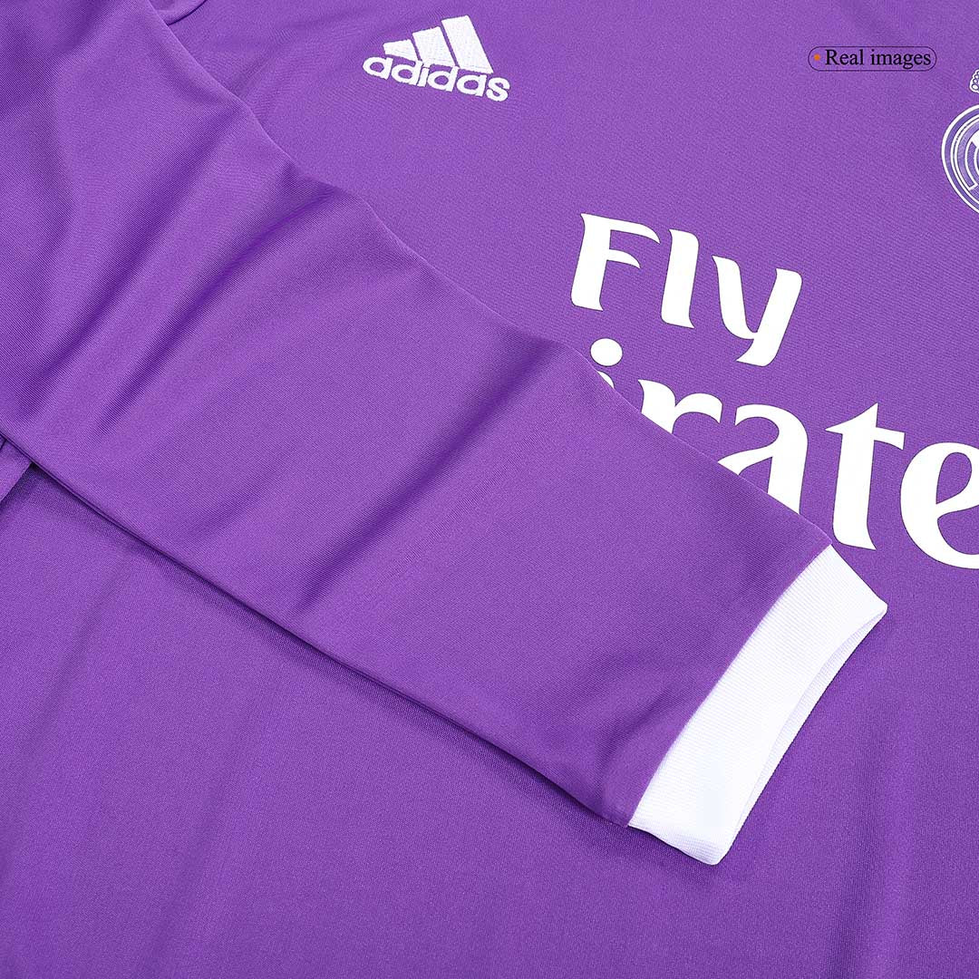 KROOS #8 Real Madrid Retro Jersey Away Long Sleeve Soccer Shirt 2016/17 - Image 4