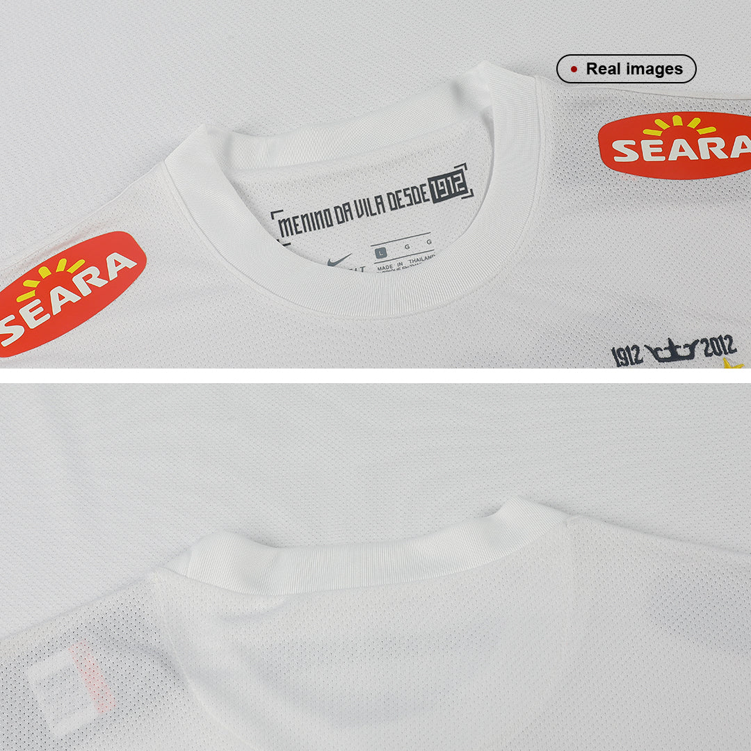 NEYMAR JR #11 Santos FC Retro Jersey Home Soccer Shirt 2012 - Image 5