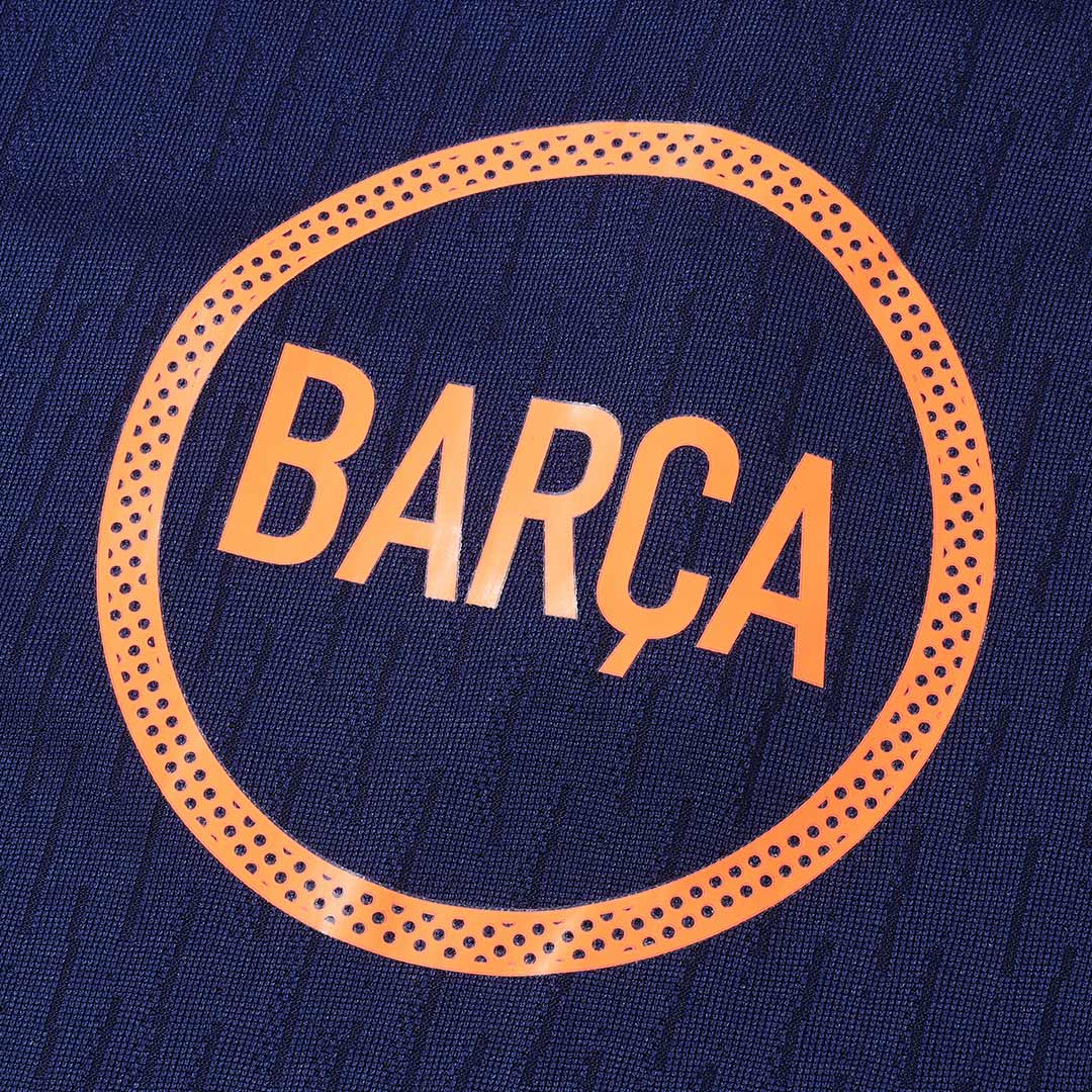 Barcelona 1/4 Zip Tracksuit 2025/26 Black&Orange - Image 13