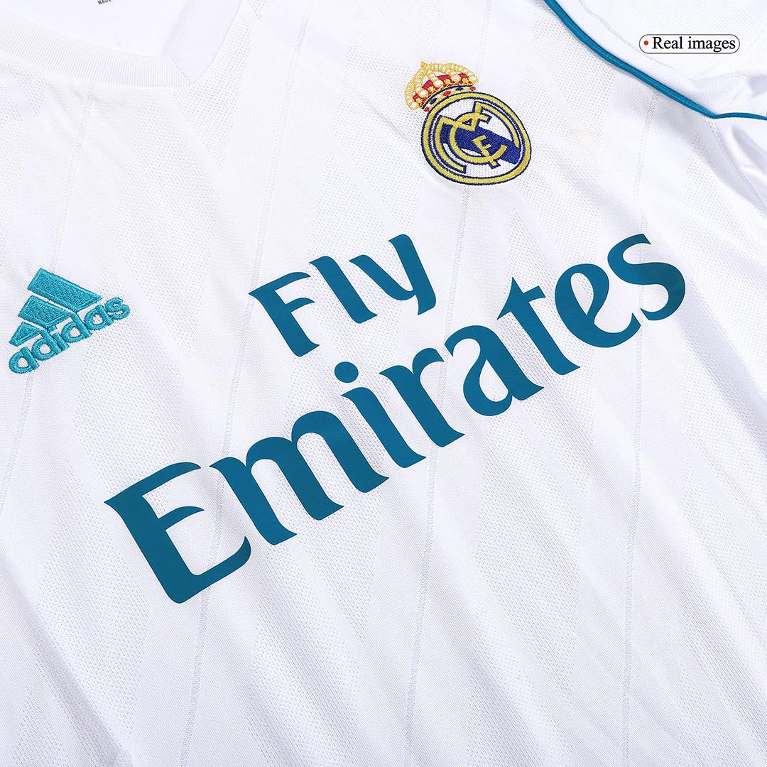 SERGIO RAMOS #4 Real Madrid Retro Jersey Home Soccer Shirt 2017/18 - Image 4