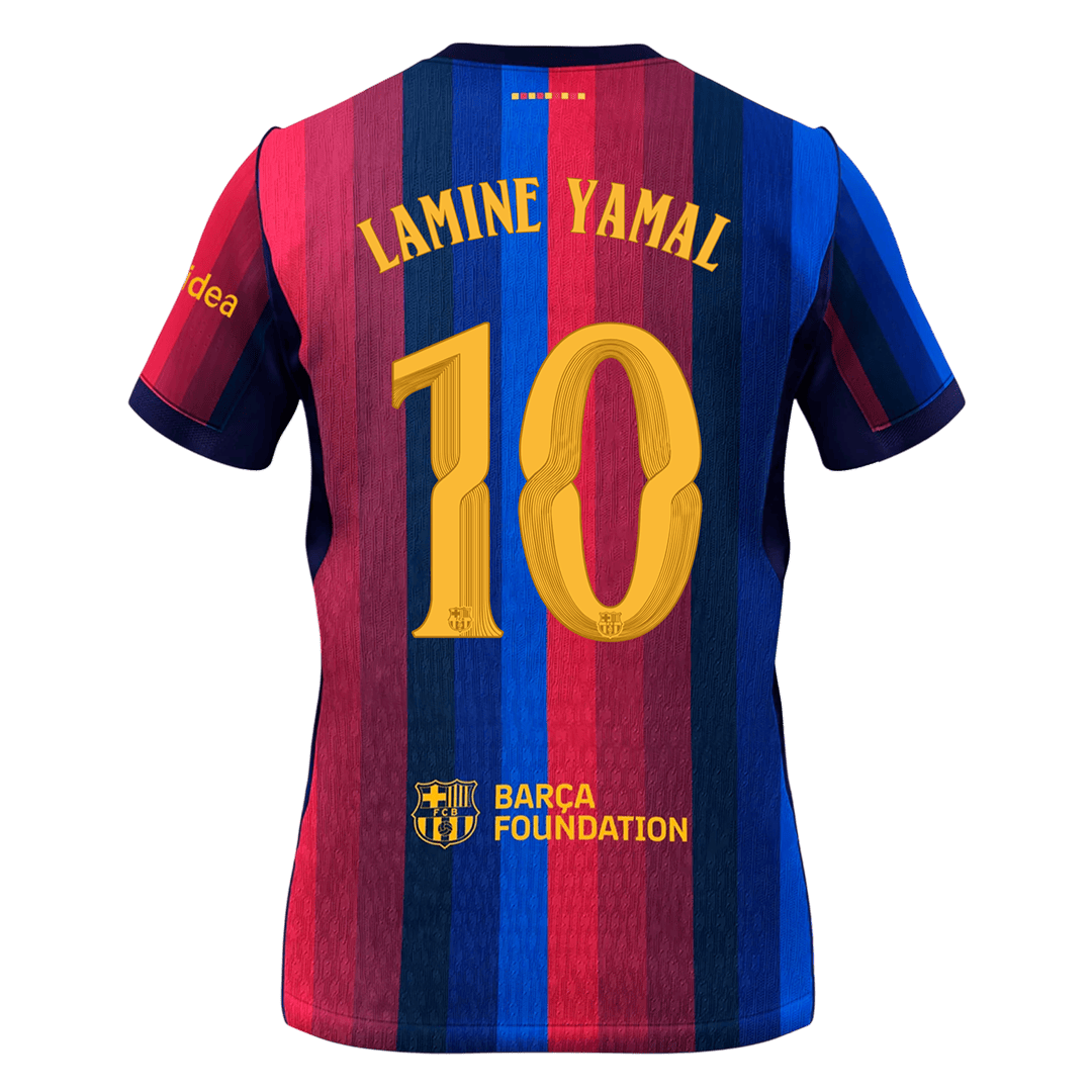 LAMINE YAMAL #10 Barcelona Home Soccer Jersey 2026/27 -UCL - Image 3