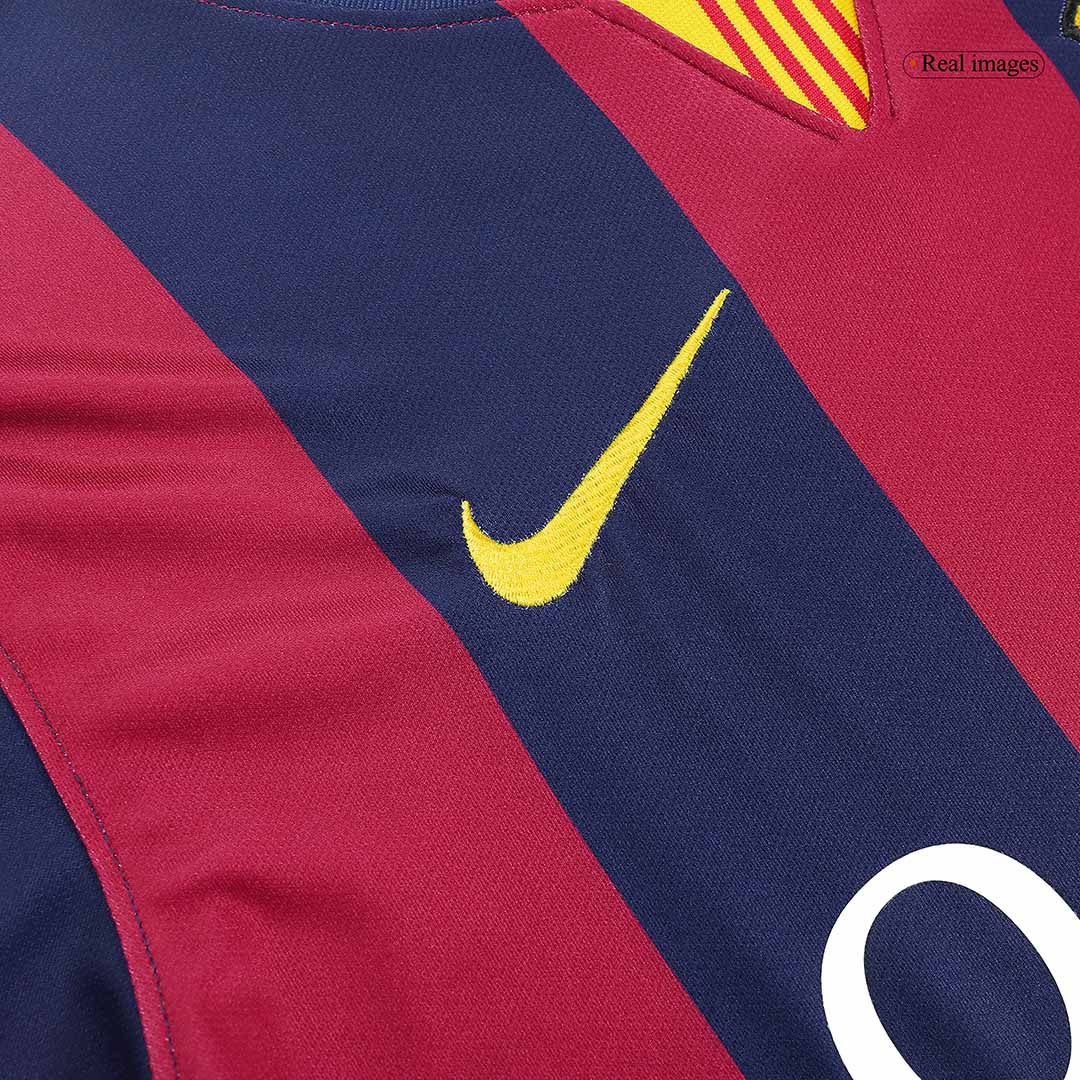 NEYMAR JR #11 Barcelona Retro Jersey Home Soccer Shirt 2014/15 - Image 6