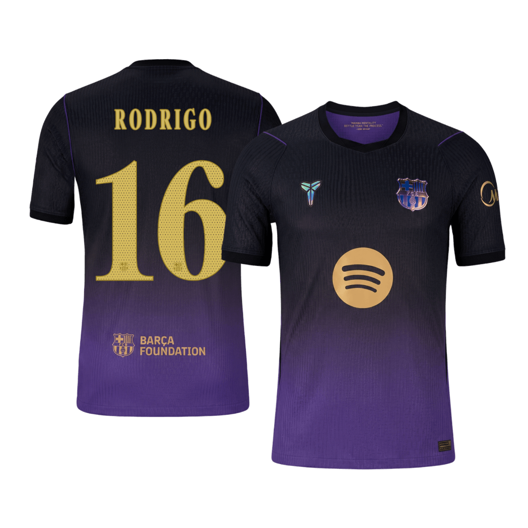 RODRIGO #16 Barcelona Away Tracksuit 2026/27 Black/Purple