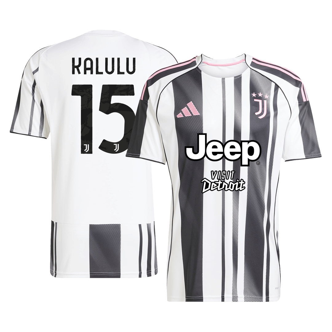 KALULU #15 Juventus Home Soccer Jersey 2025/26