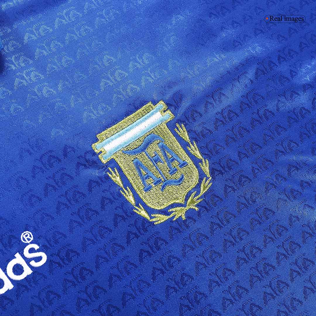 Retro #10 1994 Argentina Away Soccer Jersey - Image 3