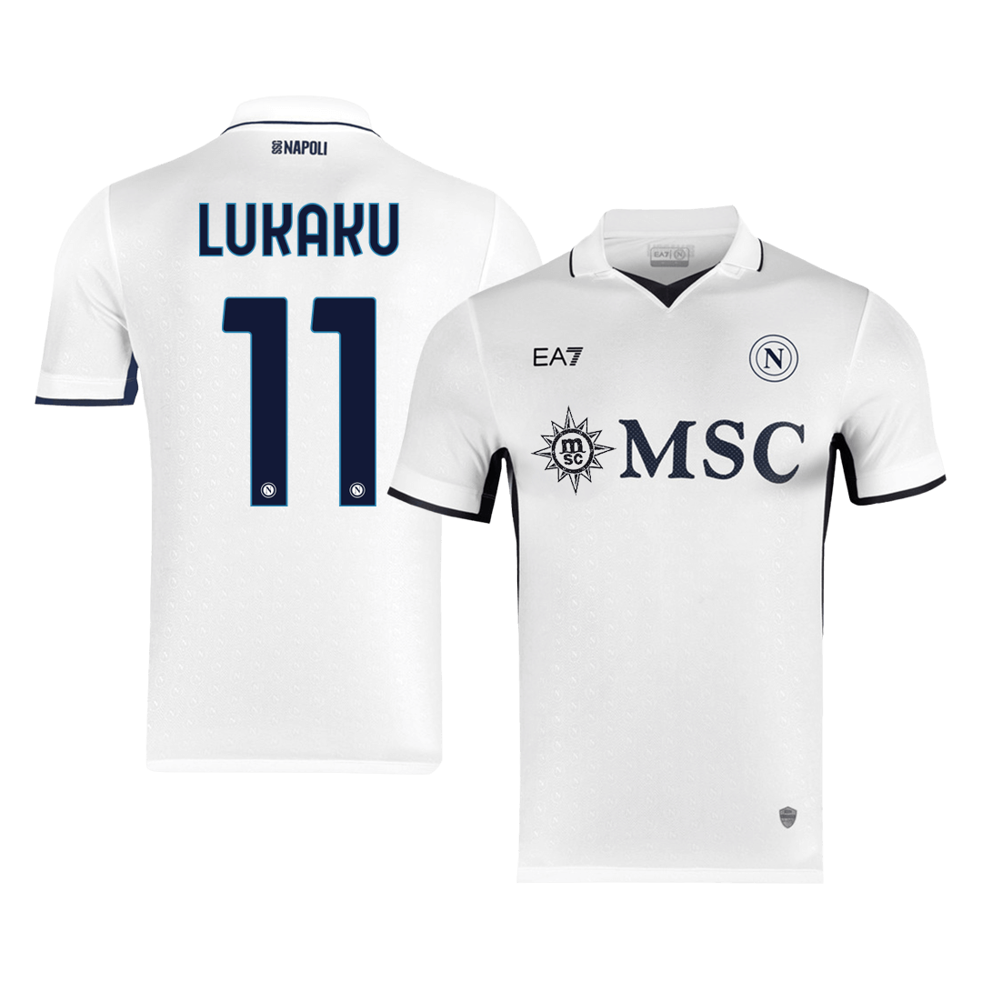 Authentic LUKAKU #11 Napoli Away Soccer Jersey 2024/25