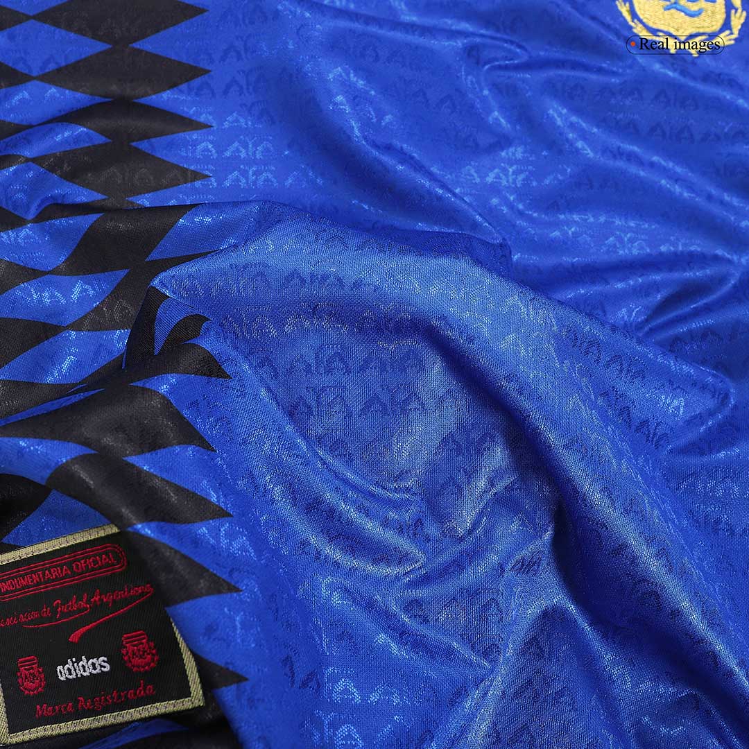 Retro #10 1994 Argentina Away Soccer Jersey - Image 6