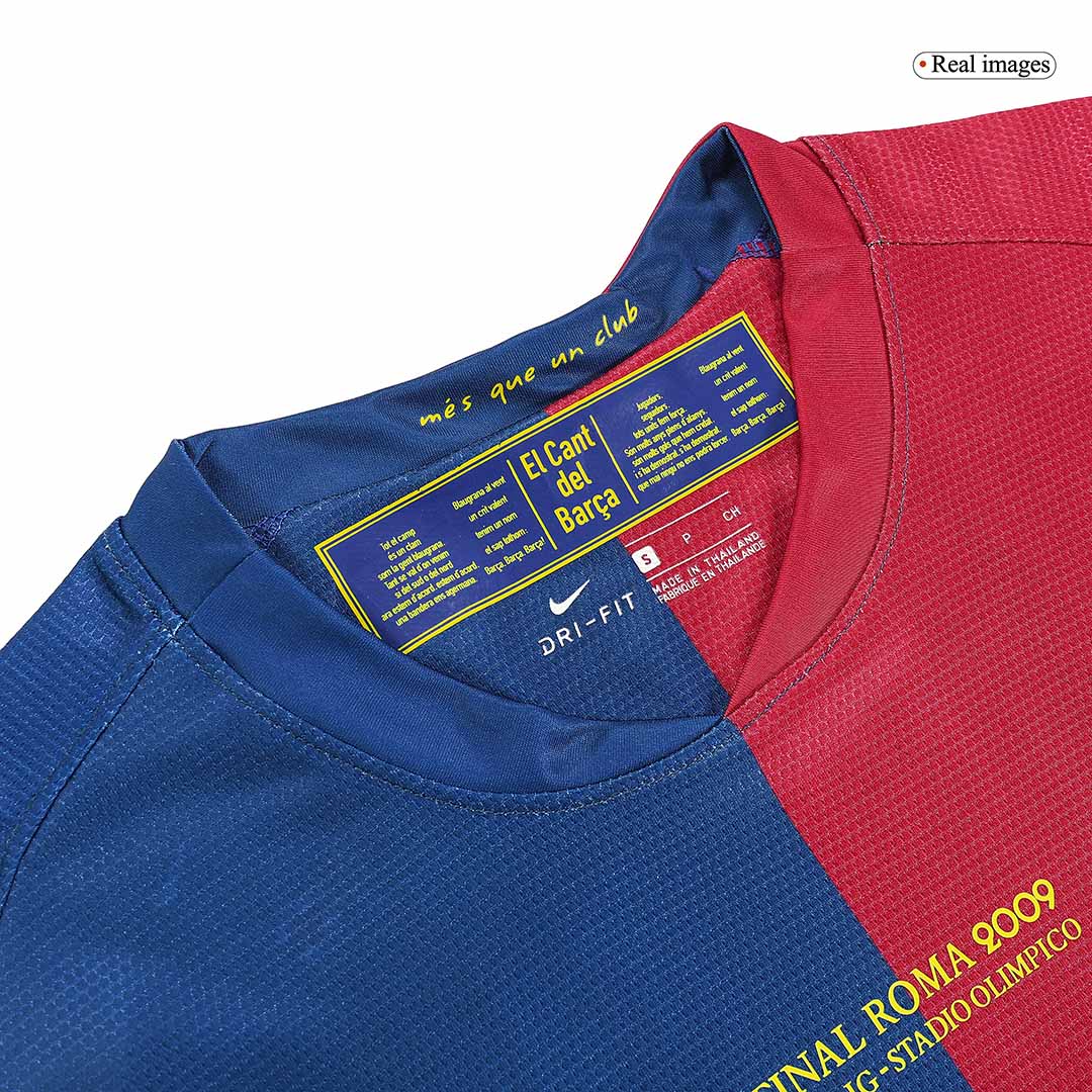 Retro Jersey ETO'O #9 Barcelona Retro Jersey Home Soccer Shirt 2008/09 UCL Final - Image 9