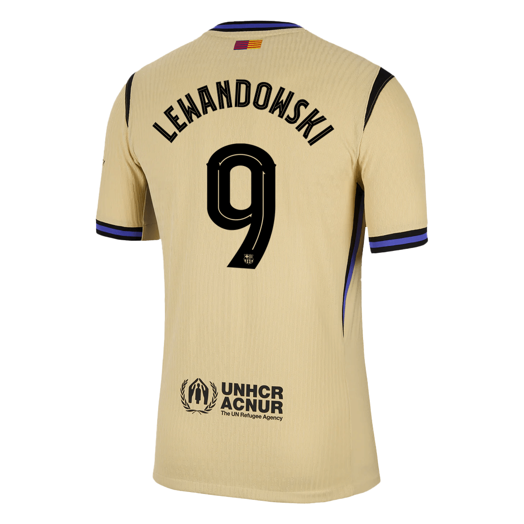 LEWANDOWSKI #9 Barcelona Away Authentic Soccer Jersey 2025/26 - UCL - Image 2