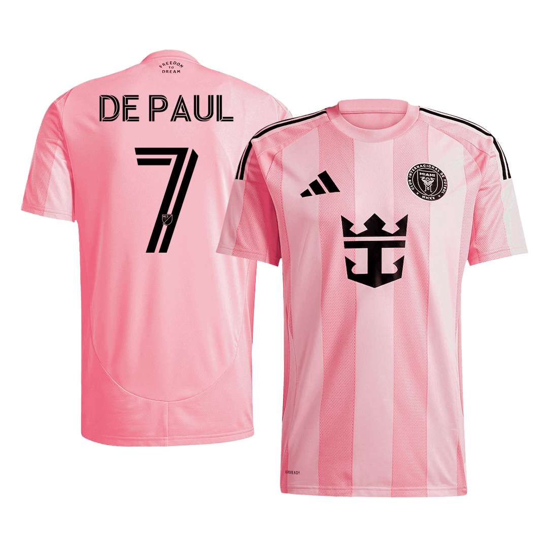 DE PAUL #7 Inter Miami CF Home Soccer Jersey 2025