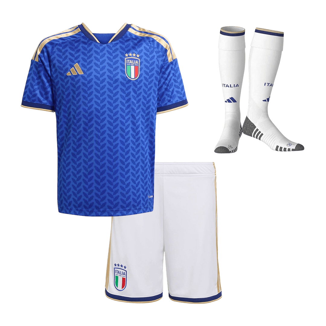 Italy Home World Cup Kids Soccer Jerseys Full Kit 2025/26