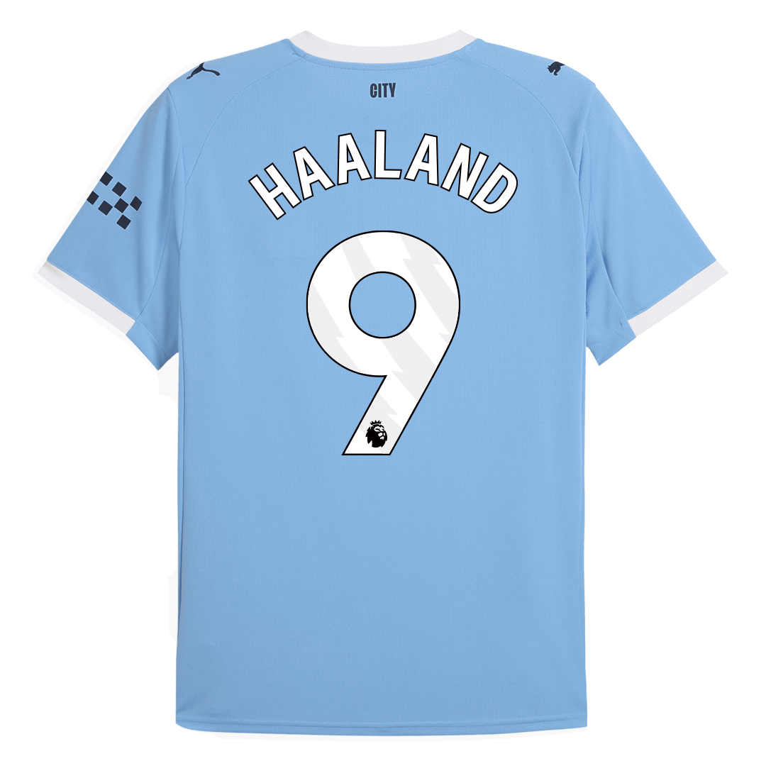 HAALAND #9 Manchester City Home Soccer Jersey 2025/26 Blue - Image 13