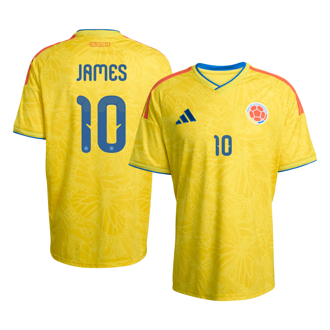 JAMES #10 Colombia Home Soccer Jersey World Cup 2026