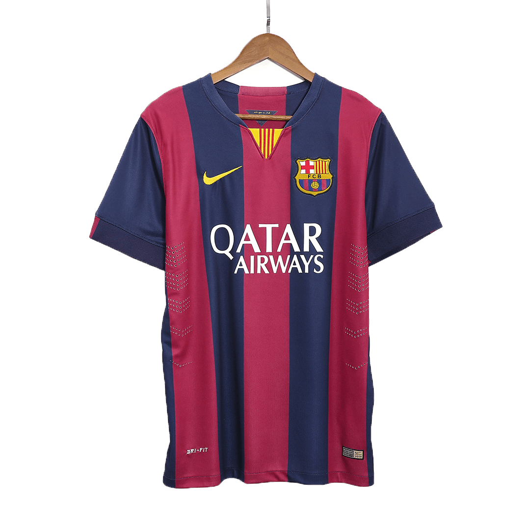 Retro Jersey SUÁREZ #9 Barcelona Retro Jersey Home Soccer Shirt 2014/15 - Image 10