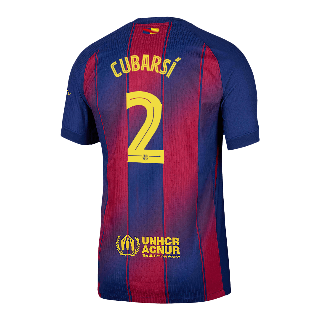 CUBARSÍ #2 Barcelona Home Authentic Soccer Jersey 2025/26 - UCL - Image 13