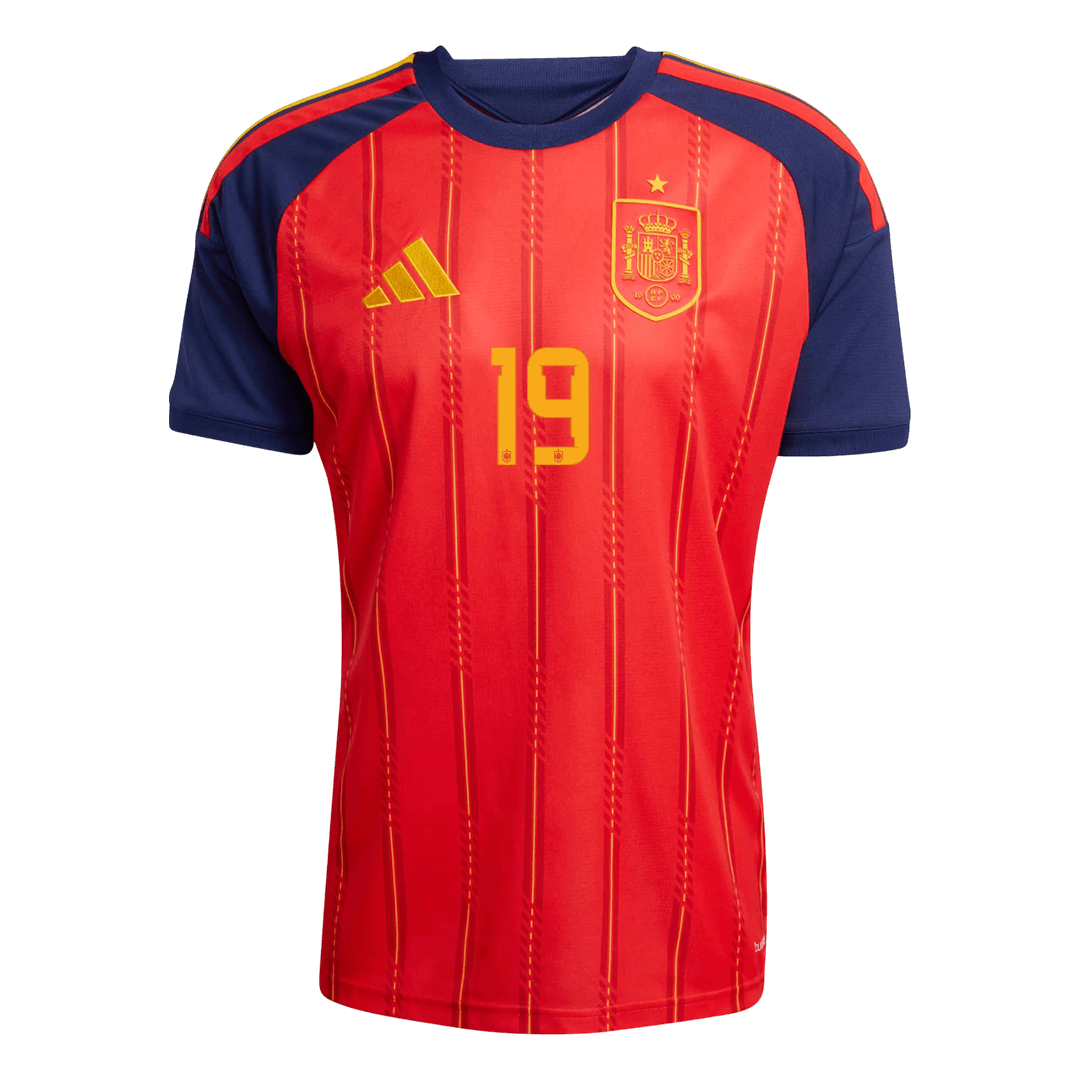 LAMINE YAMAL #19 Spain Home Soccer Jersey 2026 - Image 3