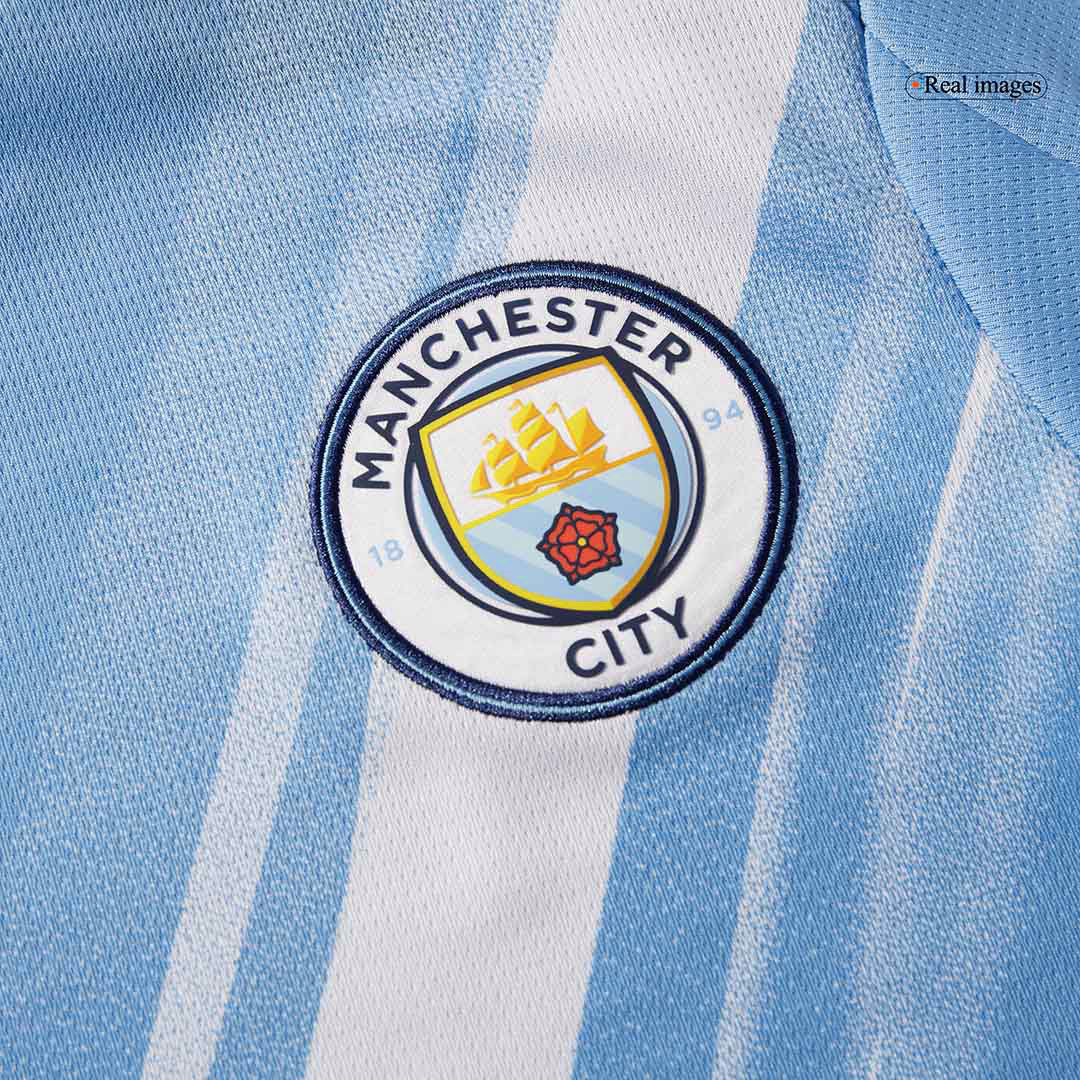 DE BRUYNE #17 Manchester City Home Soccer Jersey 2025/26 Blue - Image 9
