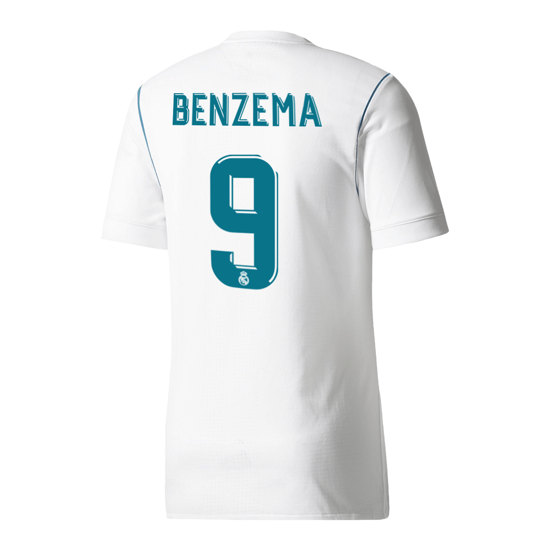 BENZEMA #9 Real Madrid Retro Jersey Home Soccer Shirt 2017/18