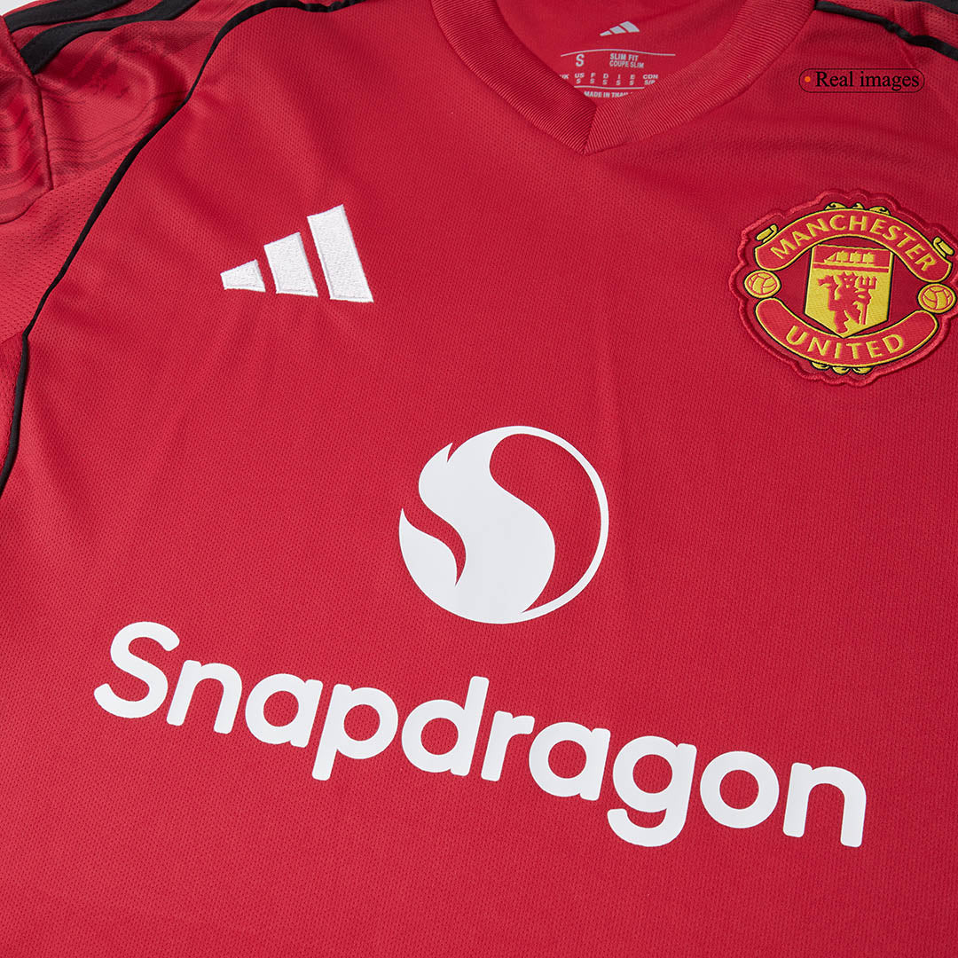 B.FERNANDES #8 Manchester United Home Soccer Jersey 2025/26 - Image 6