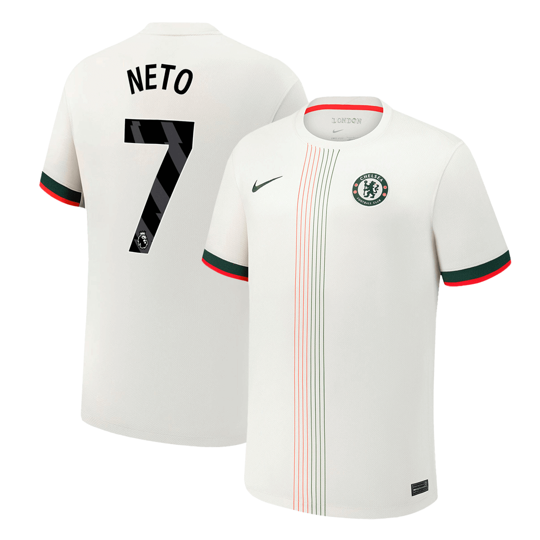 NETO #7 Chelsea Away Soccer Jersey 2025/26