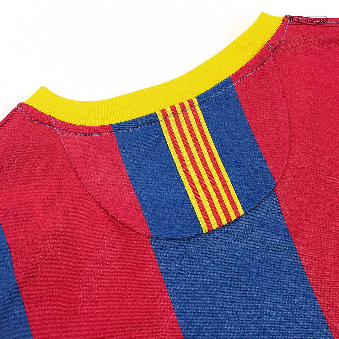 Retro Jersey DAVID VILLA #7 Barcelona Retro Jersey Home Soccer Shirt 2010/11 - Image 3