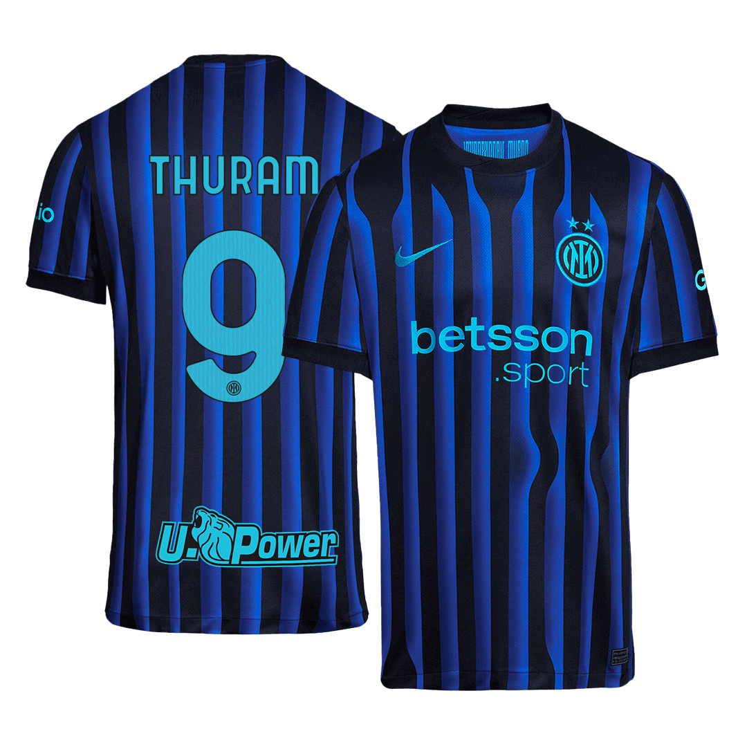 THURAM #9 Inter Milan Home Soccer Jersey 2025/26