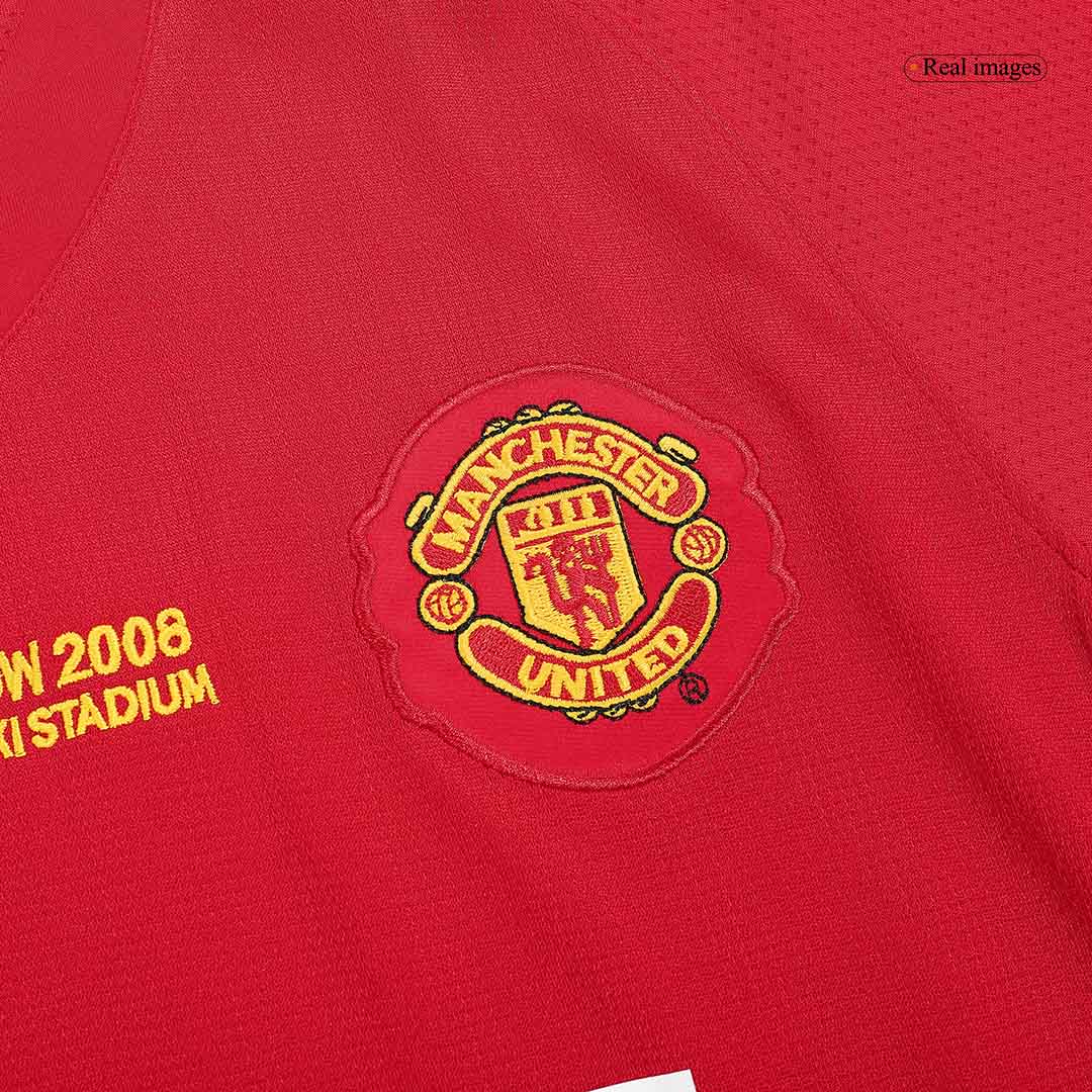 Retro Jersey RONALDO #7 Manchester United Retro Jersey Home Soccer Shirt 2007/08 - UCL Final - Image 4