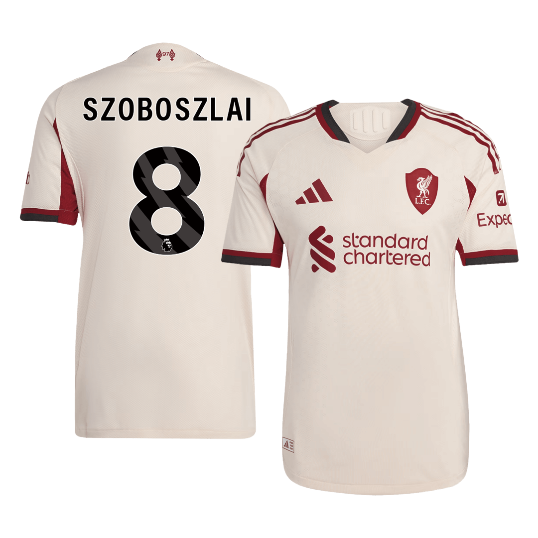 SZOBOSZLAI #8 Liverpool Away Authentic Soccer Jersey 2025/26