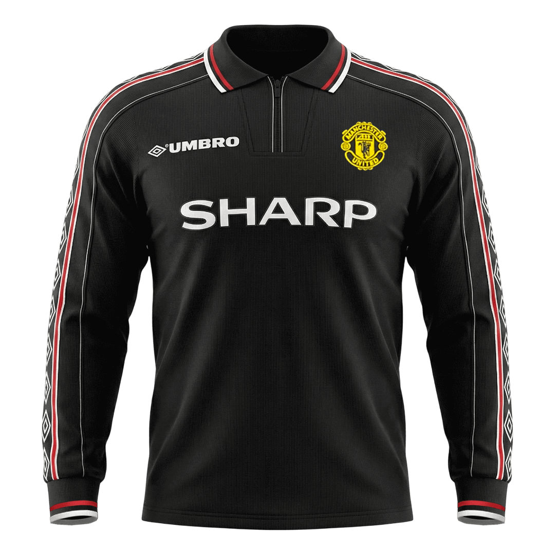 Retro Soccer Jersey Manchester United Away Long Sleeve 1998