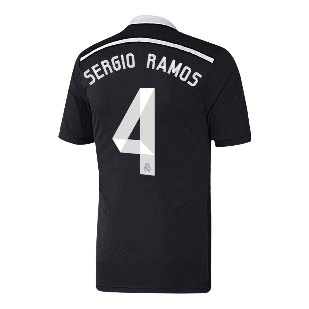 Retro Jersey SERGIO RAMOS #4 Real Madrid Retro Jersey Third Away Soccer Shirt 2014/15