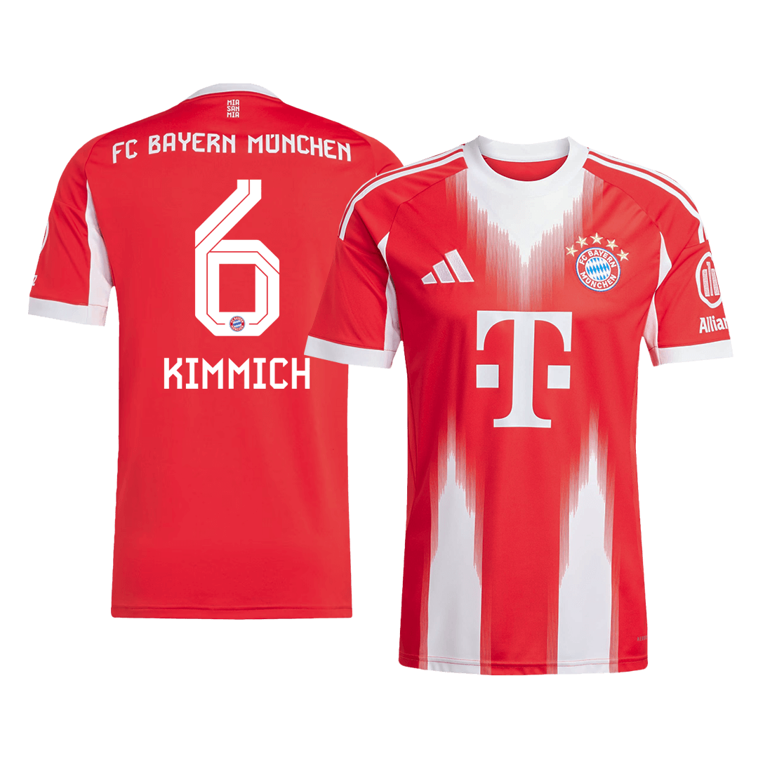 Bayern Munich Jersey Custom KIMMICH #6 Soccer Jersey Home 2025/26
