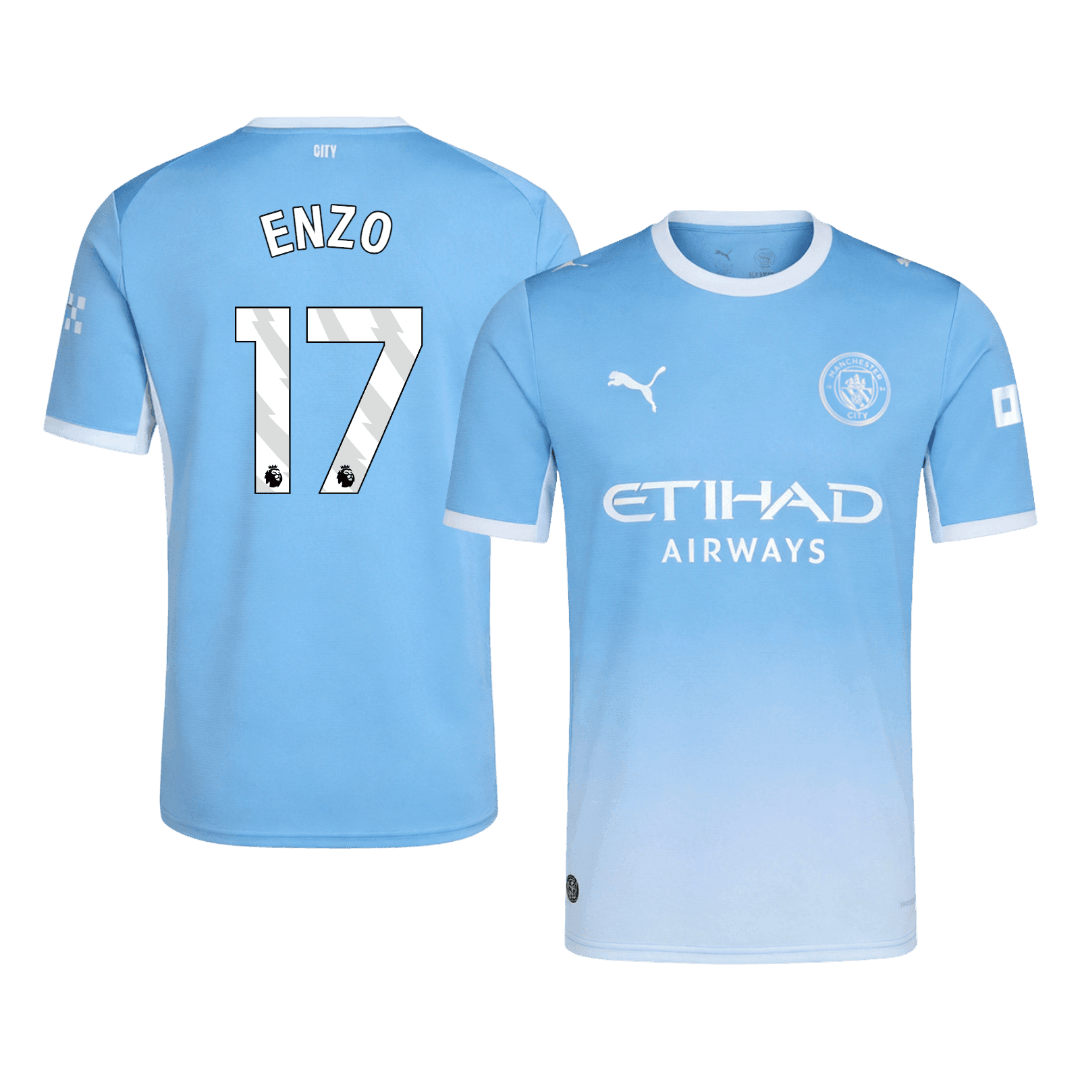 ENZO #17 Manchester City Home Soccer Jersey 2026/27