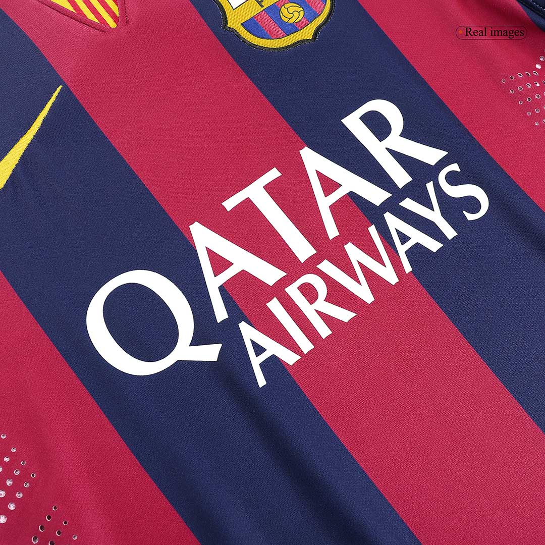 NEYMAR JR #11 Barcelona Retro Jersey Home Soccer Shirt 2014/15 - Image 5