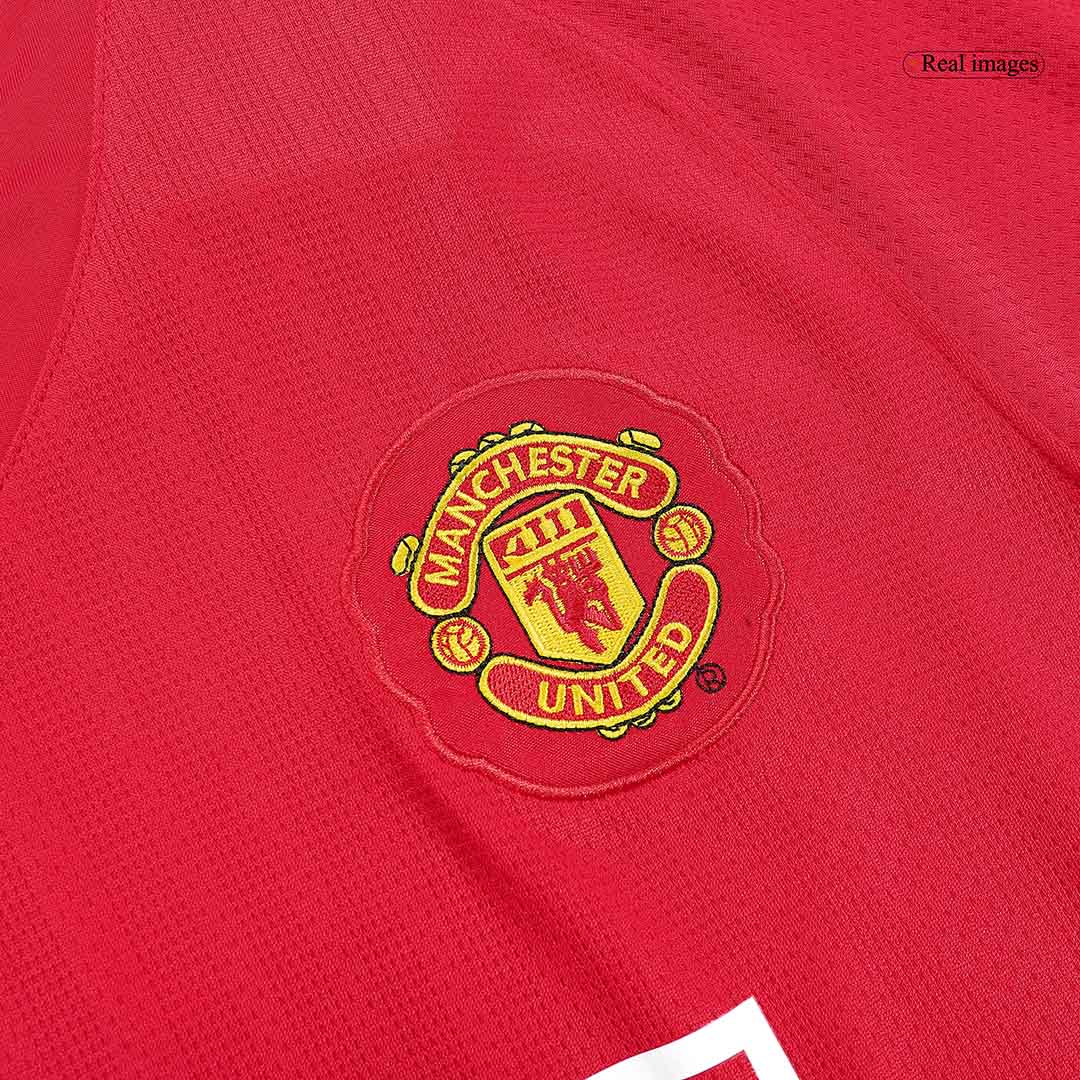 Retro Jersey SCHOLES #18 Manchester United Retro Jersey Home Soccer Shirt 2007/08 - Image 3