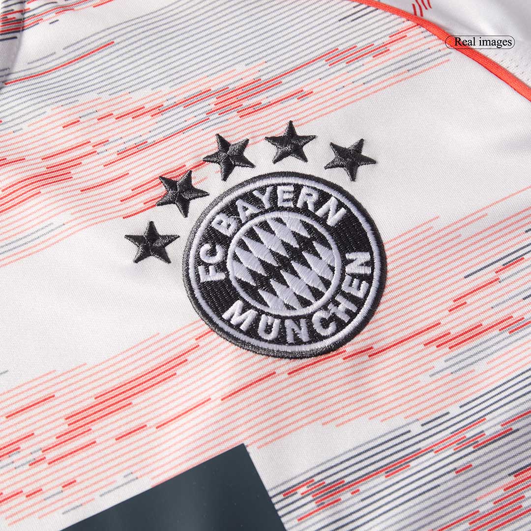 Bayern Munich Away Soccer Jersey Kit(Jersey+Shorts) 2025/26 White - Image 11