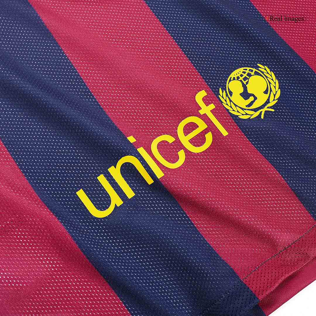 Retro Jersey SUÁREZ #9 Barcelona Retro Jersey Home Soccer Shirt 2014/15 - Image 3