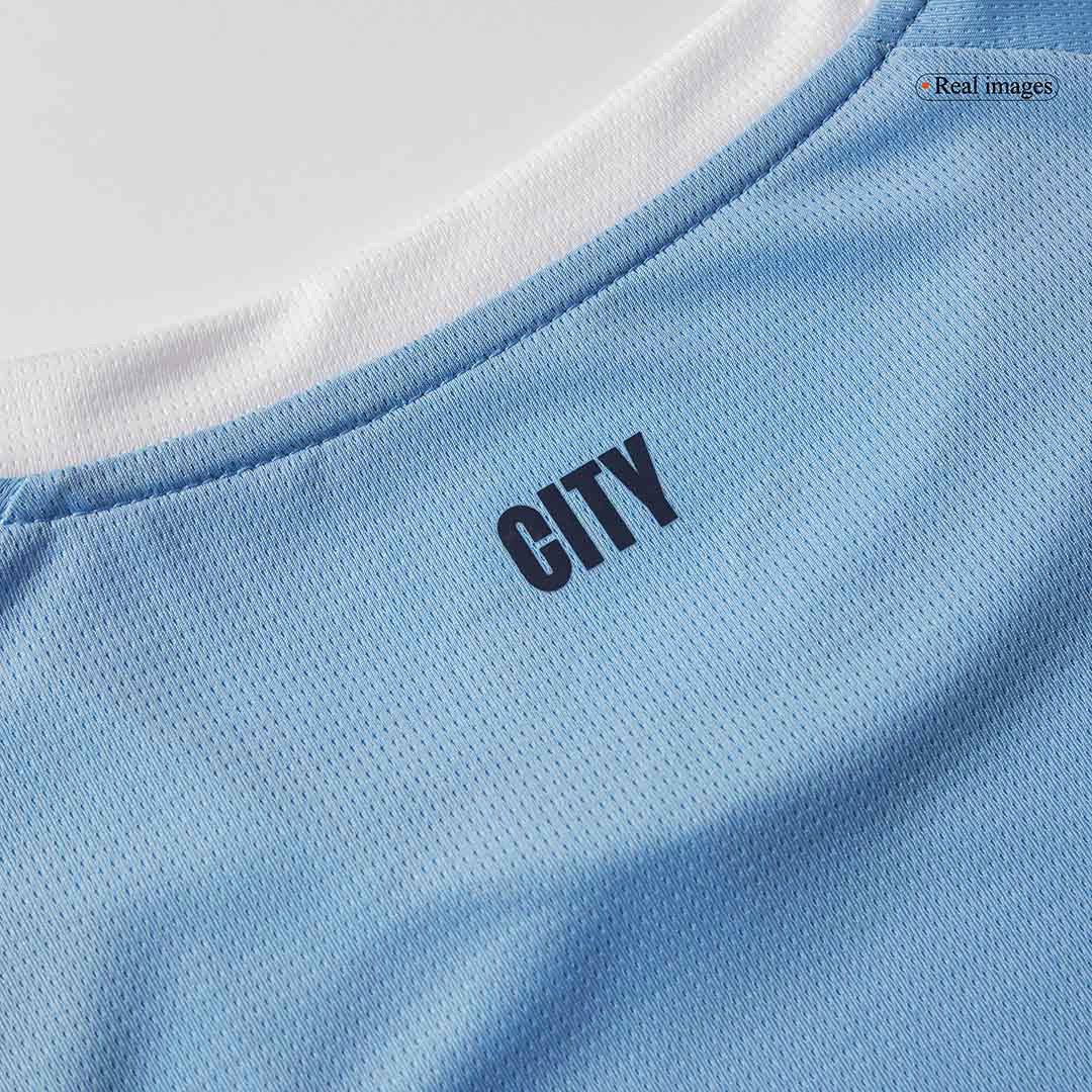 HAALAND #9 Manchester City Home Soccer Jersey 2025/26 Blue - Image 2