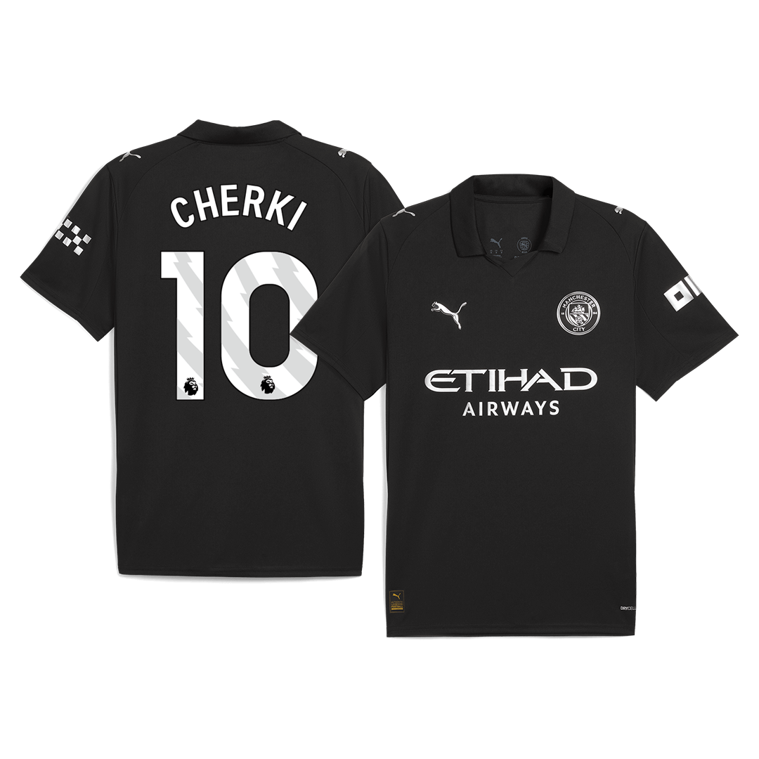 CHERKI #10 Manchester City Away Soccer Jersey 2025/26
